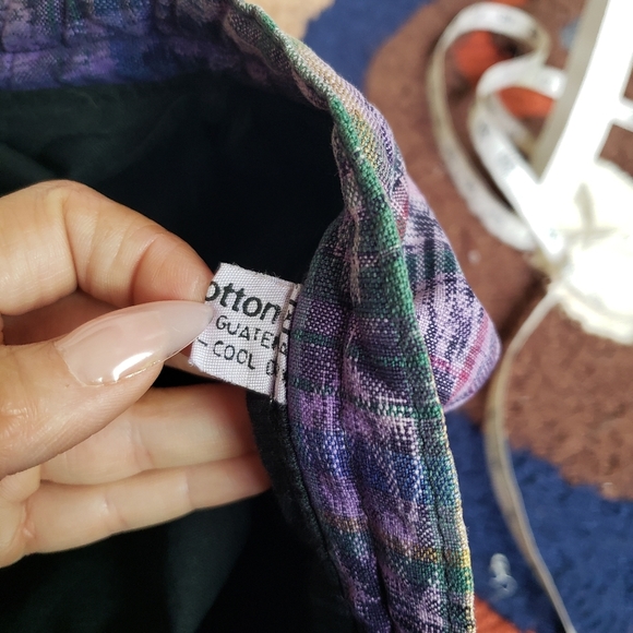 Guatemalan Cotton Purple Embroidered Zip Front Knit Coat - Picture 9 of 11